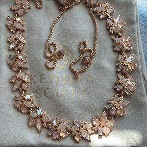 Kendra Scott rose Gold Floral Necklace